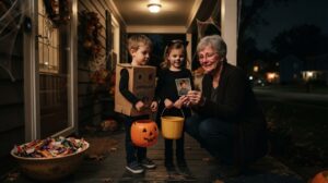 empty Halloween buckets