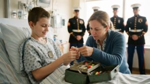 fallen Marine’s son