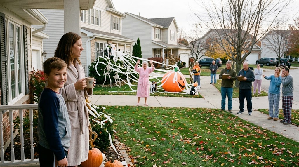 Halloween decorating contest
