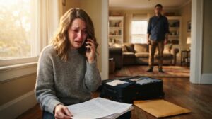 hidden divorce papers