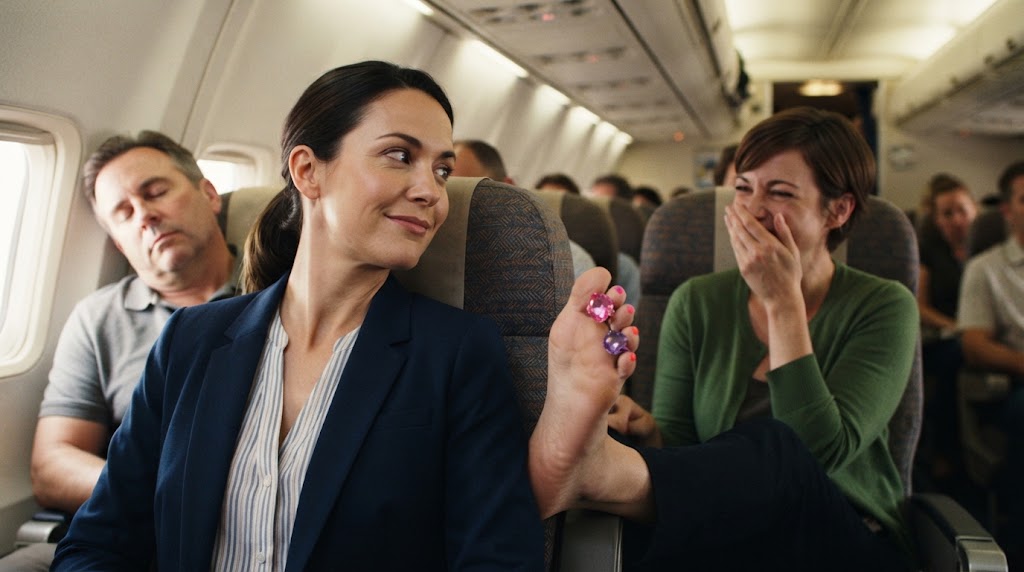 rude airplane passenger