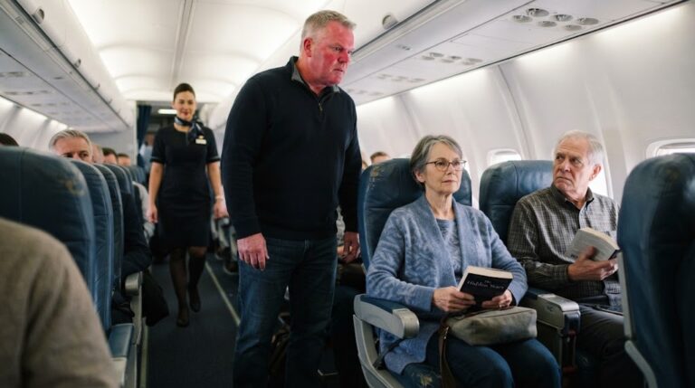 rude airplane passenger