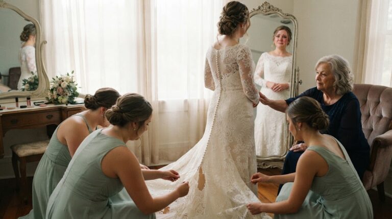 torn wedding dress